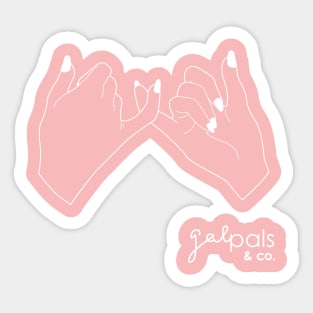 galpals and co (white) Sticker